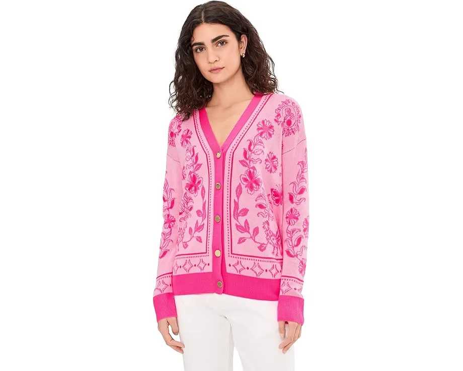 Кардиган Lilly Pulitzer Maralisa с V-образным вырезом и принтом
