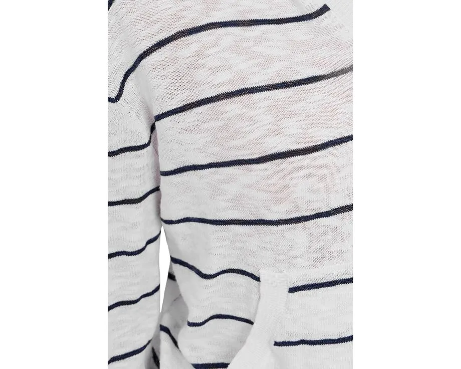 Полосатый худи свитер с длинным рукавом Mod-o-doc с капюшоном