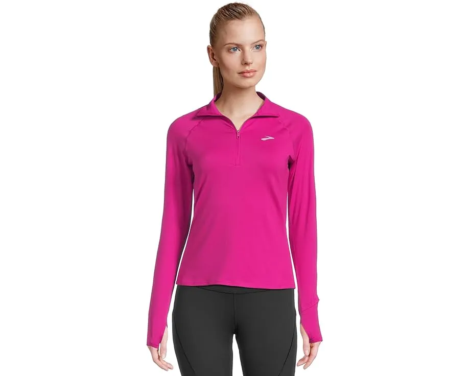 Куртка Brooks Dash 1/2 Zip 3.0 с воротником и светоотражающим брендингом