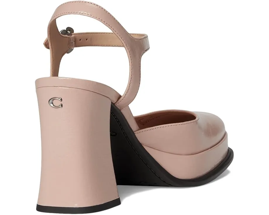Туфли COACH Pump With Tea Rose с квадратным носком