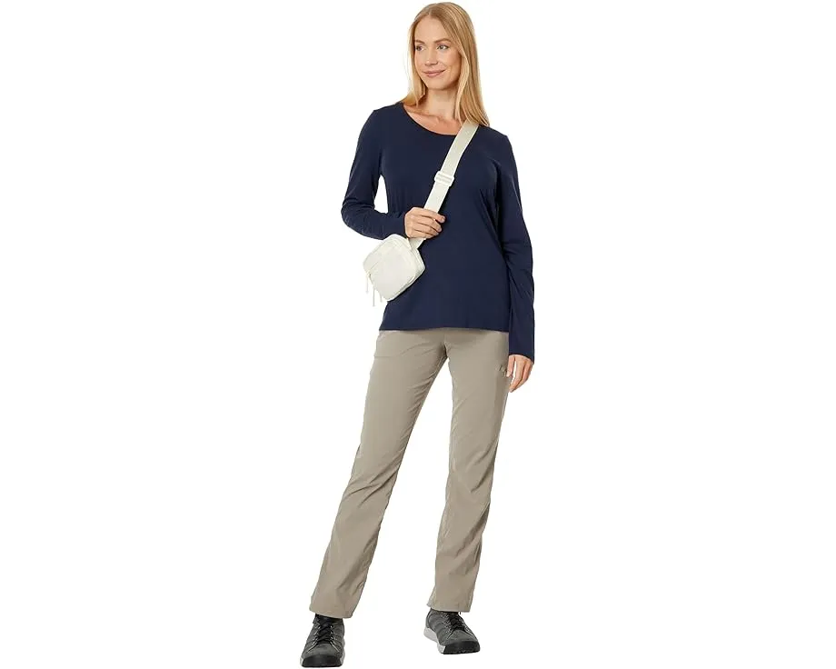 Футболка L.L.Bean Soft Stretch Supima с круглым вырезом и длинным рукавом из мягкой эластичной ткани