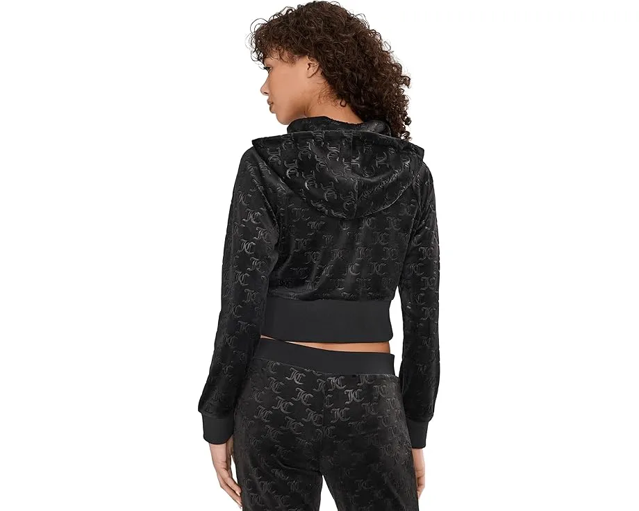 Худи Juicy Couture Corset Zip Front с вышитыми инициалами