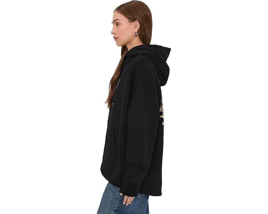 AllSaints худи Cora Etie оверсайз с капюшоном и принтом