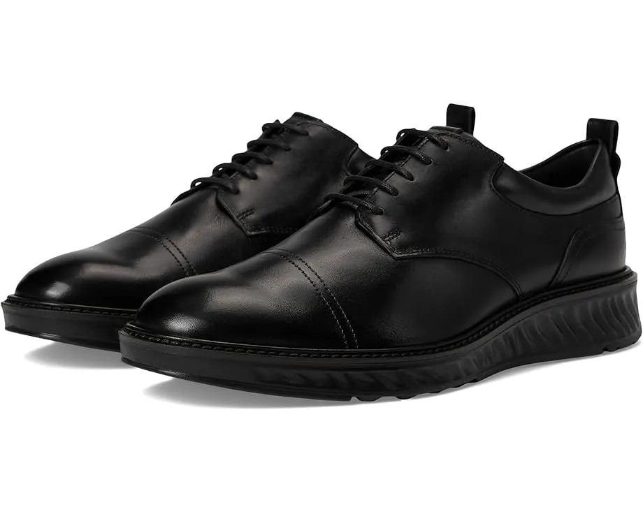 Туфли ECCO ST.1 Hybrid Cap Toe Oxford на шнуровке черные