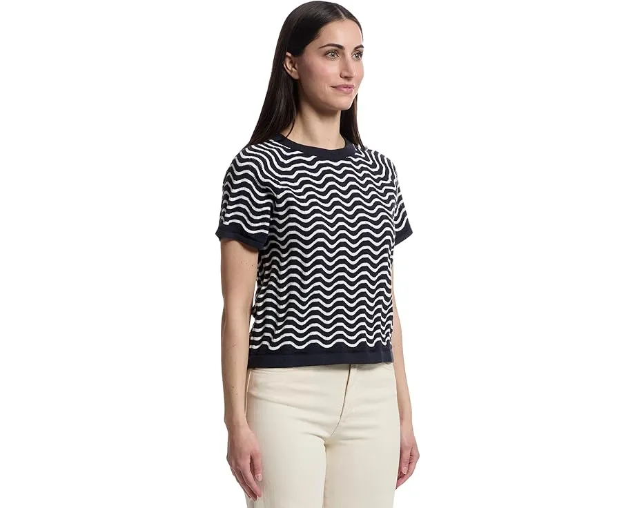 Свитер Lilla P с волнообразным узором и расклешенными рукавами