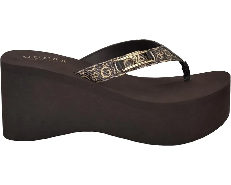 Шлепанцы Ridges на легком клине из ЭВА от GUESS