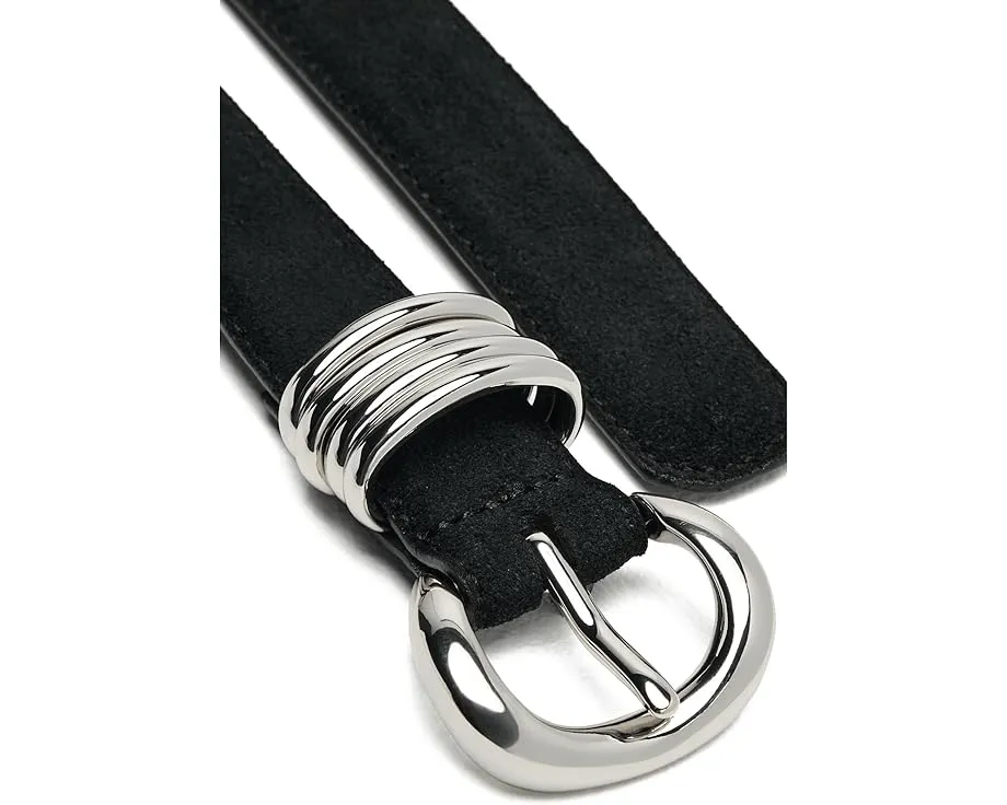 Ремень Madewell Suede Inez из замши и кожи с позолоченной фурнитурой