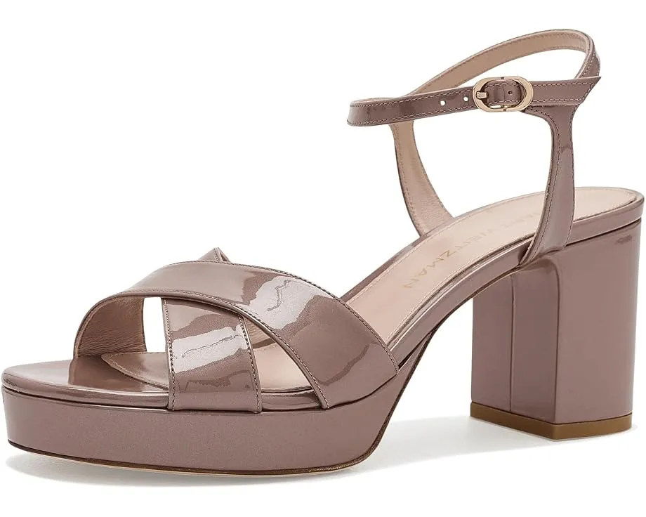 Сандалии Stuart Weitzman Dayna Platform 80 на платформе с ремешком на щиколотке