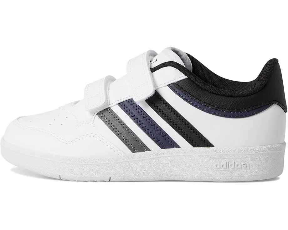 Детские кроссовки Hoops 4.0 от adidas с низким силуэтом и застежками на липучках