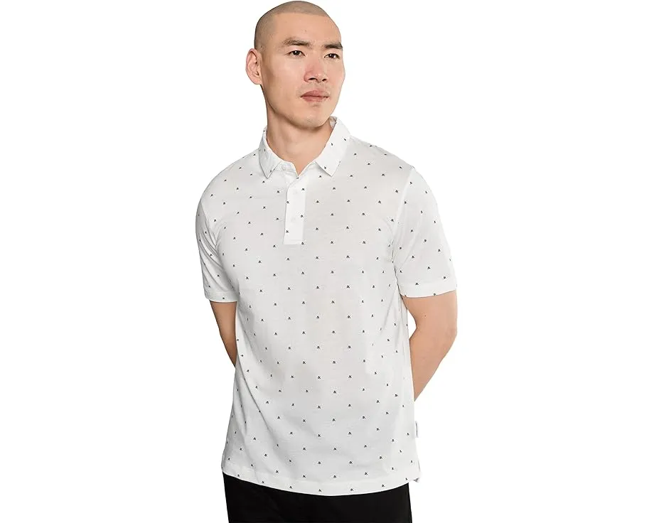 Поло Armani Exchange с логотипом All Over из хлопка пике в классическом крое