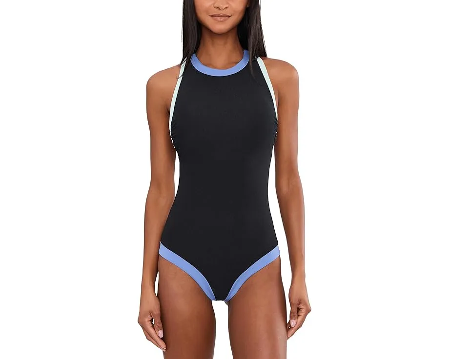 Цельный купальник Beach Riot Steph с глубоким вырезом и перекрестной спинкой