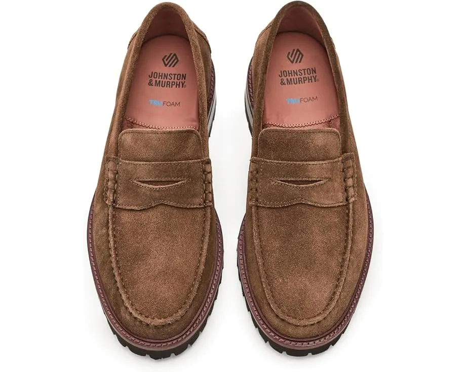 Johnston & Murphy Collier Penny из мягкой замши со стелькой TRUFOAM