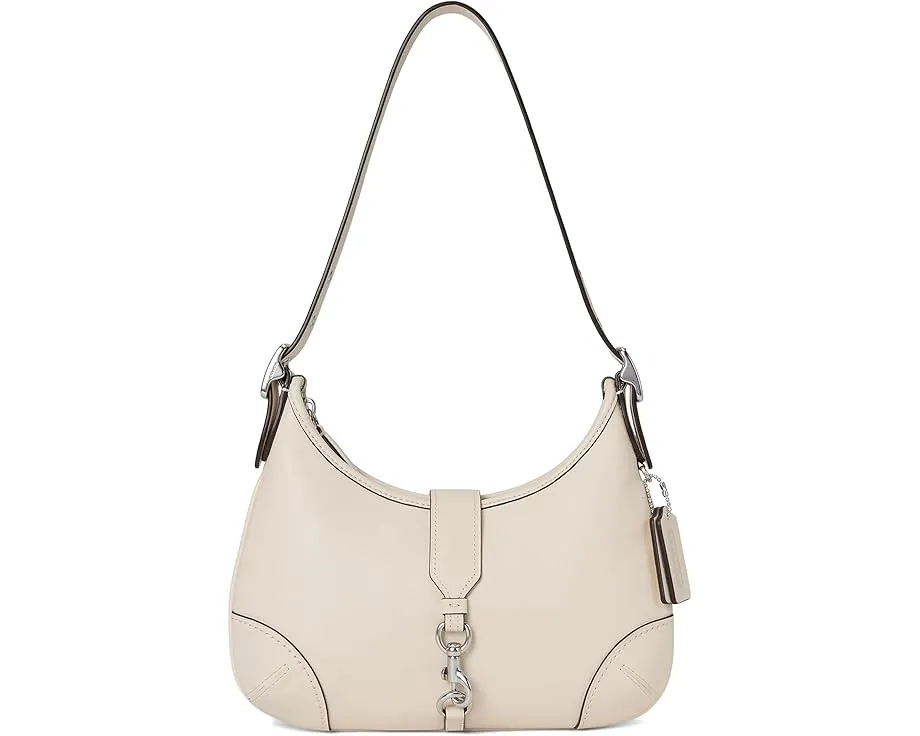 Сумка COACH через плечо из кожи с регулируемым ремнем