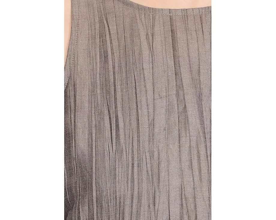 Платье макси из органического льна с блеском Eileen Fisher