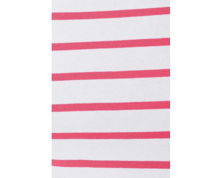 Lilla P Топ с лодочкой и рукавом 3/4 в рубчатую полоску