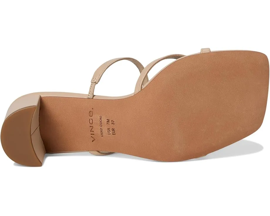 Сандалии Vince Ona с тонкими кожаными ремешками и квадратным носком