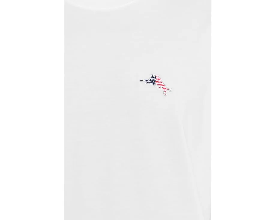 Футболка Tommy Bahama Bali Skyline Americana с коротким рукавом из пима-хлопка