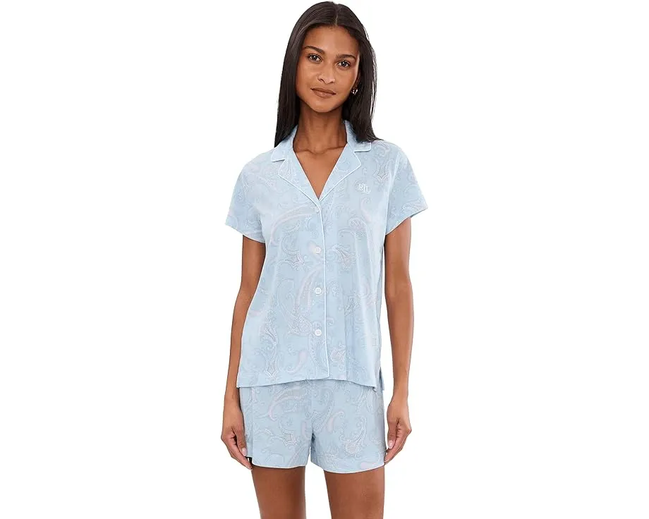 Пижамный комплект Lauren Ralph Lauren с шортами-боксерами из джерси