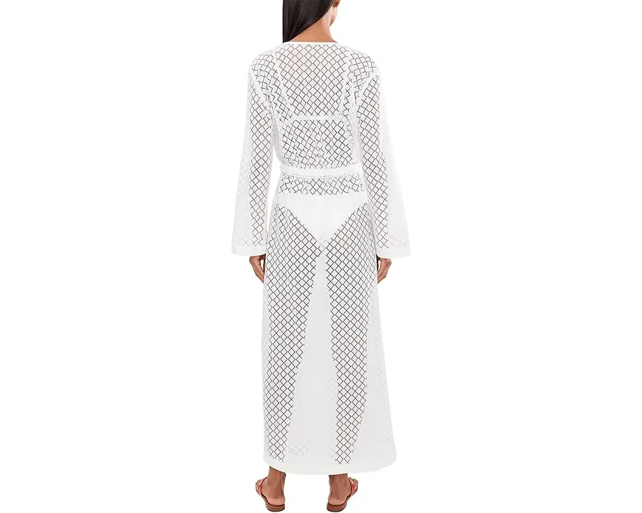 Пляжное покрывало Seafolly с кружевом и сборками на съемном поясе