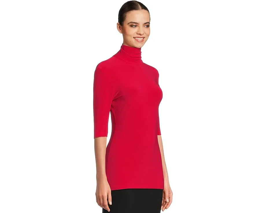 Norma Kamali водолазка с коротким рукавом приталенного кроя для многослойных образов