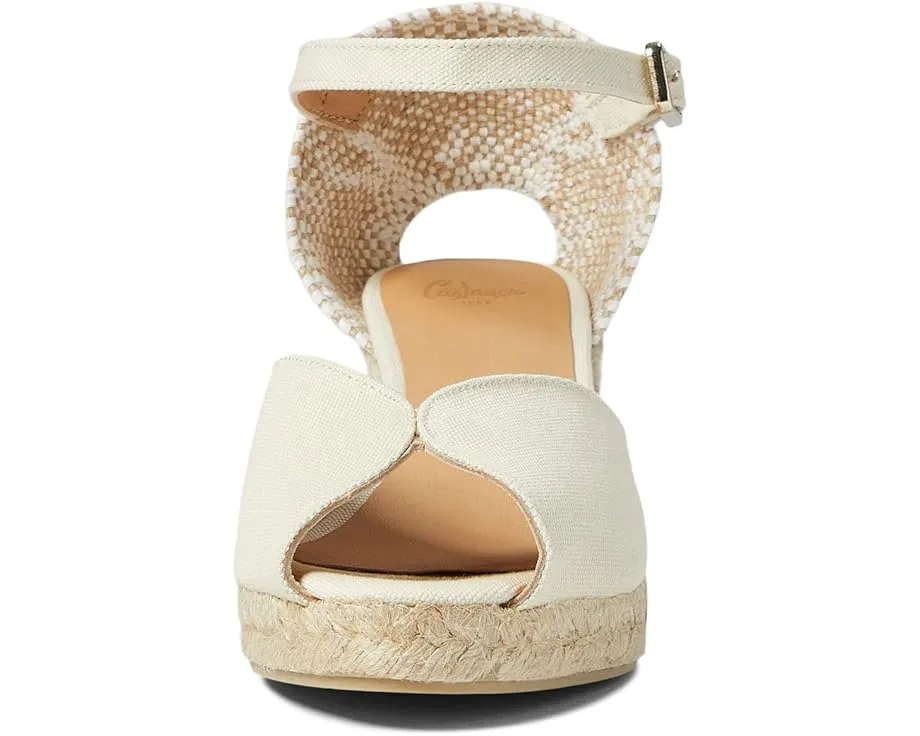 Босоножки Castaner Bianca на платформе 60 мм с клином из эспадрилий