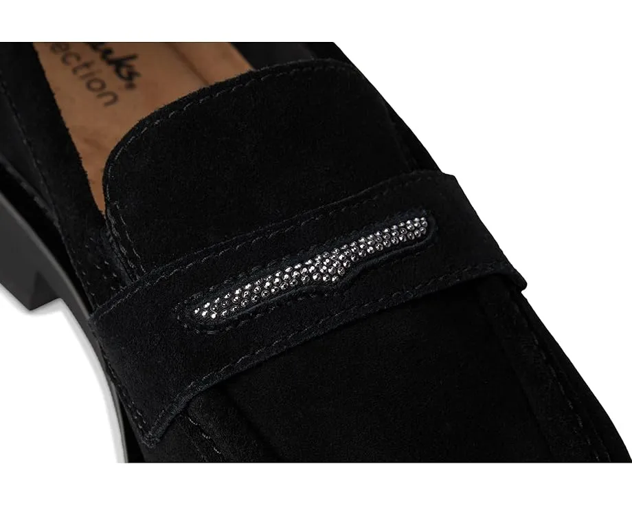 Лоферы Clarks Lauryl Step из замши с эластичной вставкой и стелькой Ultimate Comfort