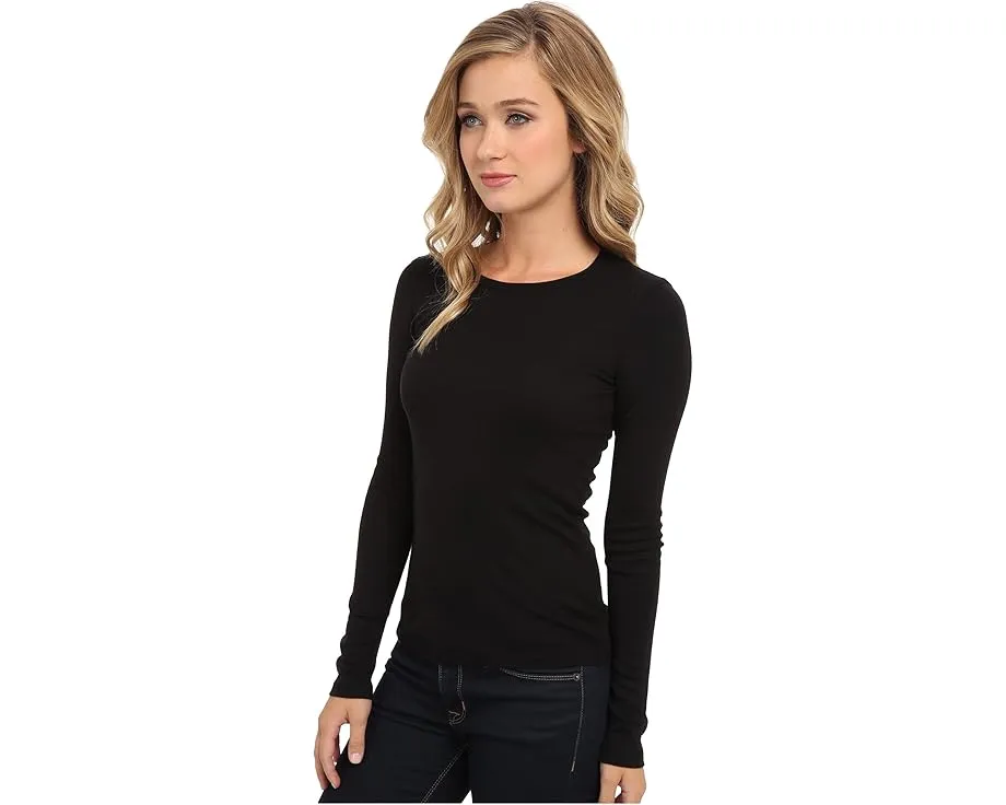 Splendid Классическая водолазка с длинным рукавом из хлопка Supima и модала