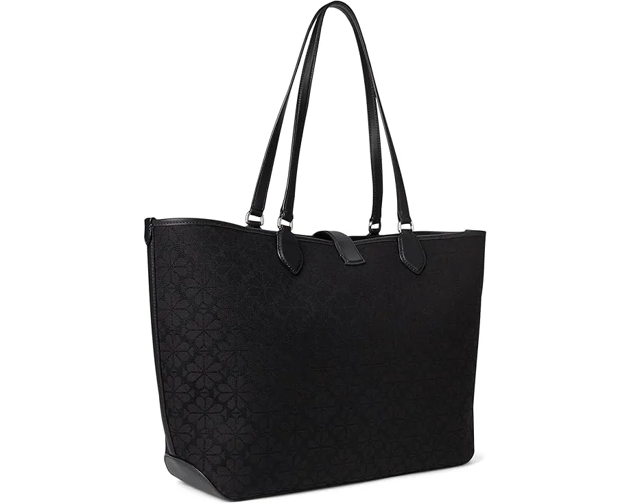 Kate Spade New York большая сумка тоут Spade Flower Jacquard с открытым верхом