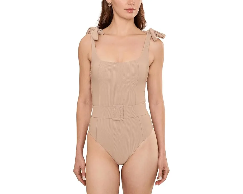 Цельный купальник Sydney с поясом и регулируемыми бретелями