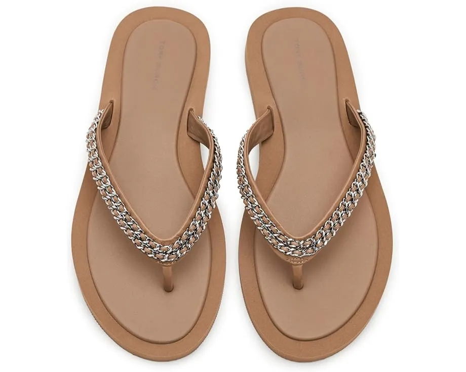 Шлепанцы Kira Chain Tory Burch с цепочкой