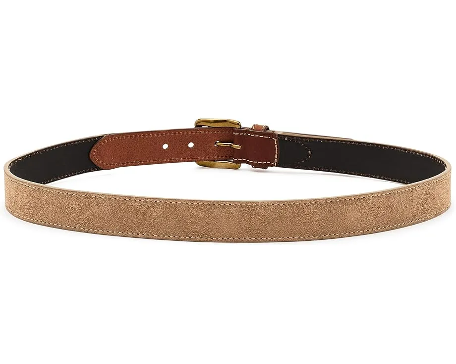 Boconi ремень из итальянской замши с кожаной отделкой и пряжкой в винтажном стиле