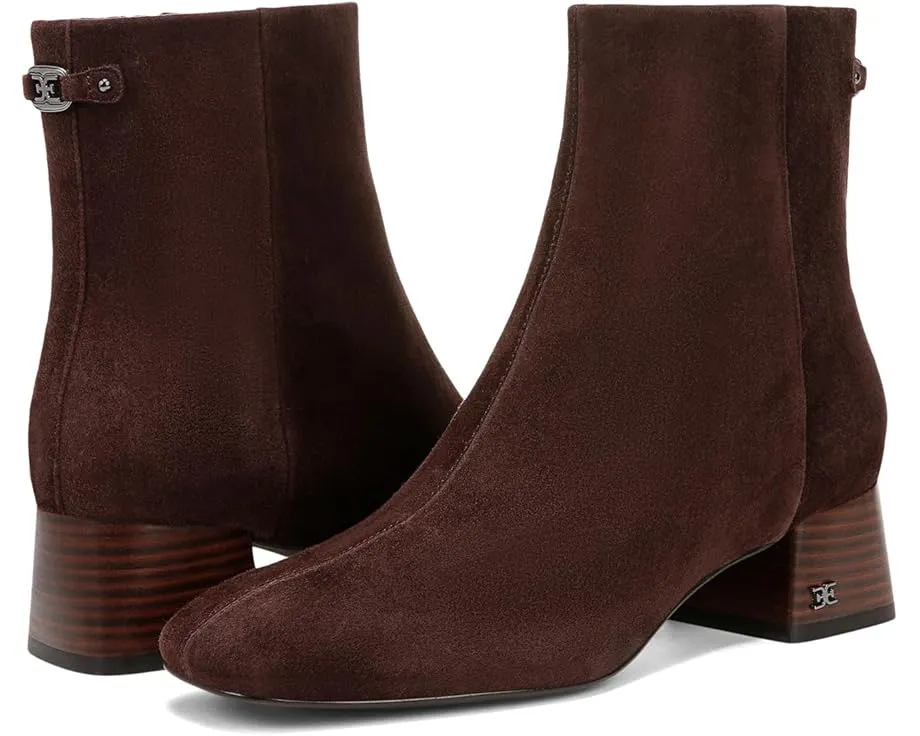 Ботильоны Sam Edelman Paige с квадратным носком и молнией сбоку