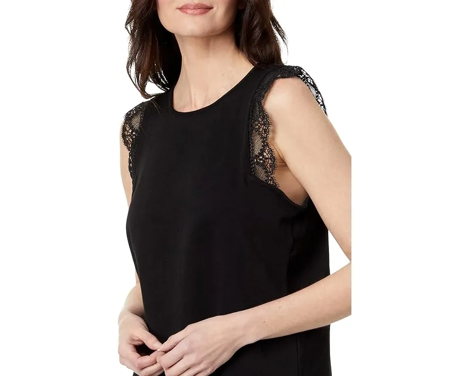 Блузка Vince Camuto без рукавов с отделкой кружевом