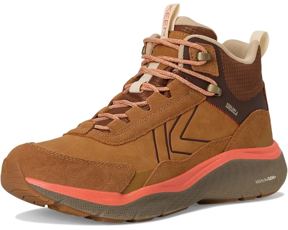 Водонепроницаемые кожаные треккинговые ботинки KEEN Leiki с мембраной KEEN.DRY