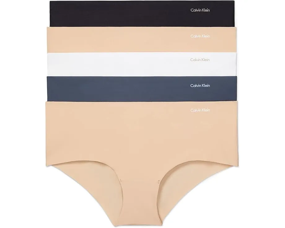 Набор из 5 трусиков-хипстеров Calvin Klein Invisibles с бесшовным дизайном