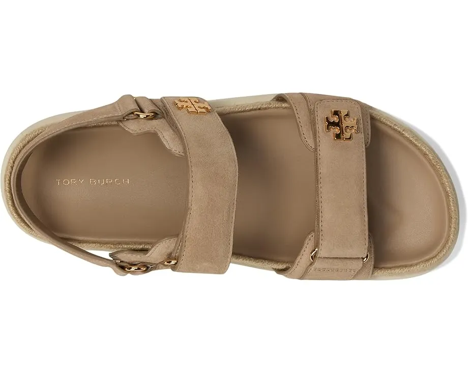 Сандалии Tory Burch Kira Rope Sport Sandal с ремешками на липучке и кожаной стелькой