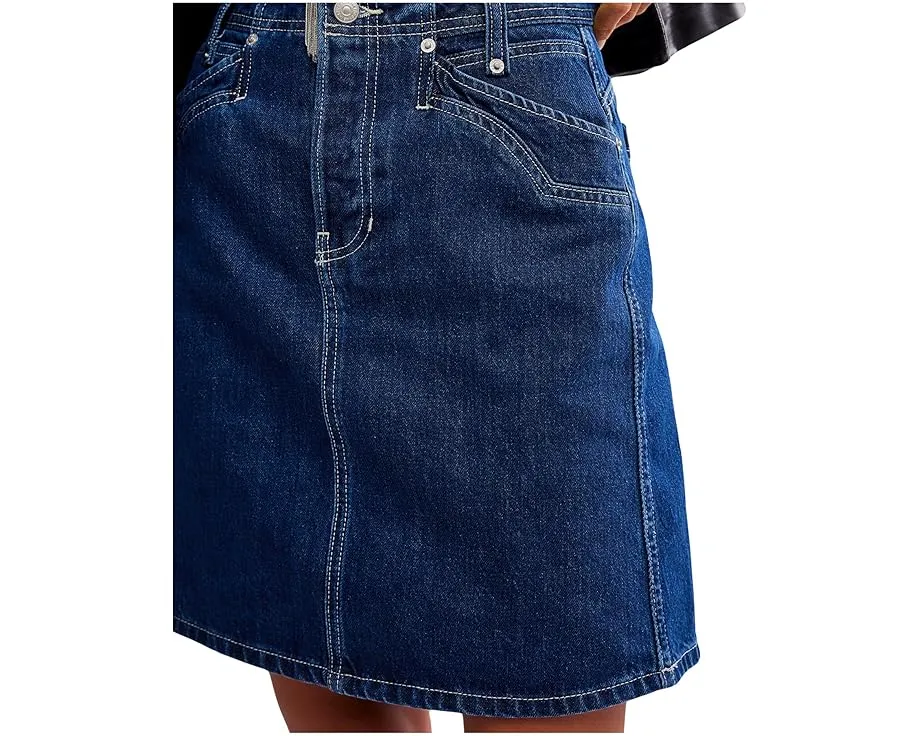 Джинсовая миди-юбка We The Free Suzy с клёшом от Free People