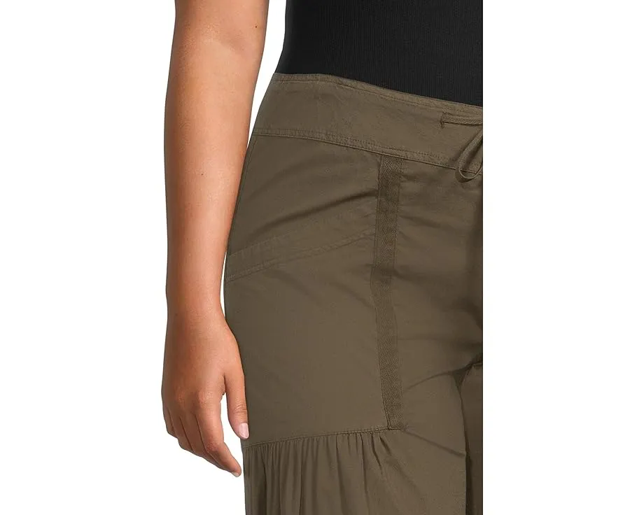 Широкие брюки XCVI Willow с завышенной талией на шнурке и расклешенным низом