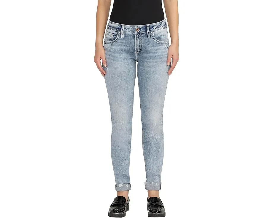 Джинсы Silver Jeans Co. Boyfriend с зауженными штанинами и средней посадкой