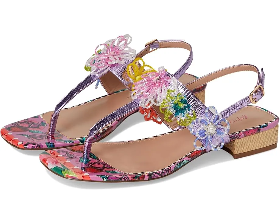 Сандалии Blue by Betsey Johnson Jaydda на каблуке с цветочным декором