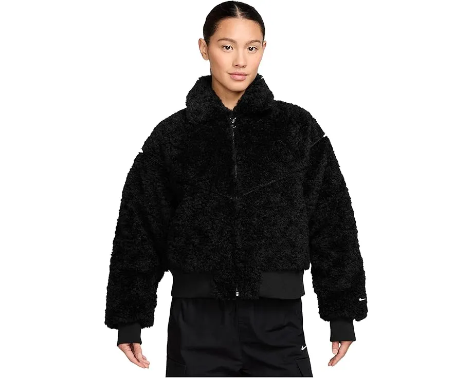 Куртка-бомбер Nike Sportswear Essential Fur с искусственным мехом