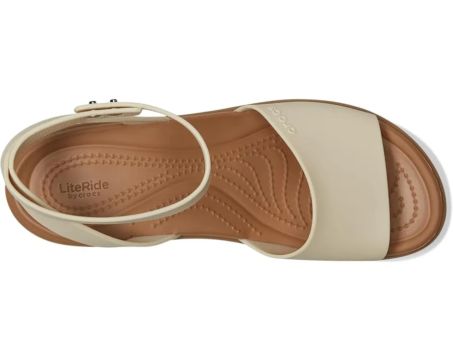 Crocs Сандалии Brooklyn Ankle Strap Wedges с регулируемой лямкой на щиколотке