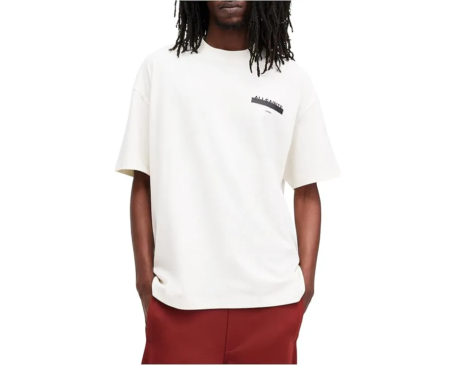 Футболка AllSaints Redact с коротким рукавом и объемным кроем