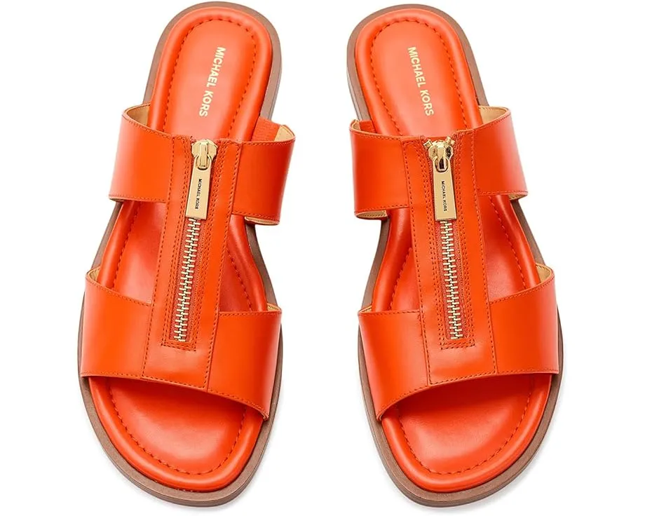 Сандалии Berkley Flat от MICHAEL Michael Kors с молнией и открытым мысом