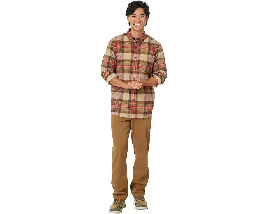 Рубашка L.L.Bean Scotch Plaid Flannel классического кроя из 100% хлопка