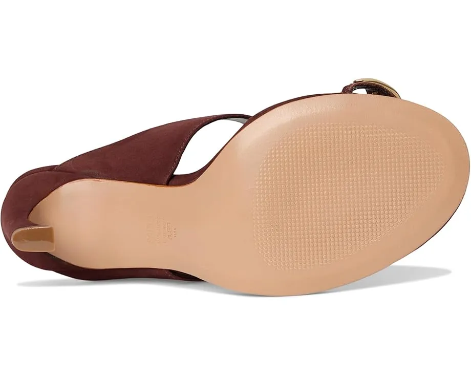 Сандалии Schutz Maisie на скульптурном каблуке с золотым акцентом на носке