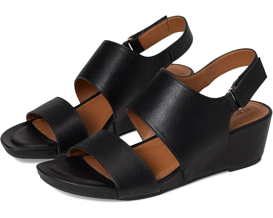 Сандалии Reba на танкетке с регулируемой пяткой и пробковой отделкой EuroSoft