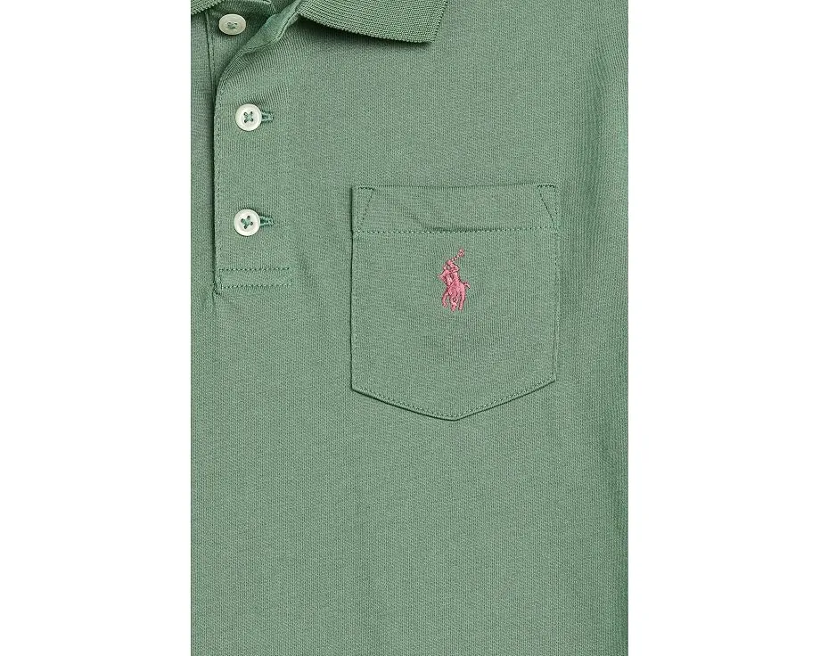 Детское поло Polo Ralph Lauren из хлопкового джерси с карманом