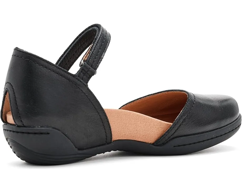 Jambu балетки Margo с вырезом и круглым носком на липучке