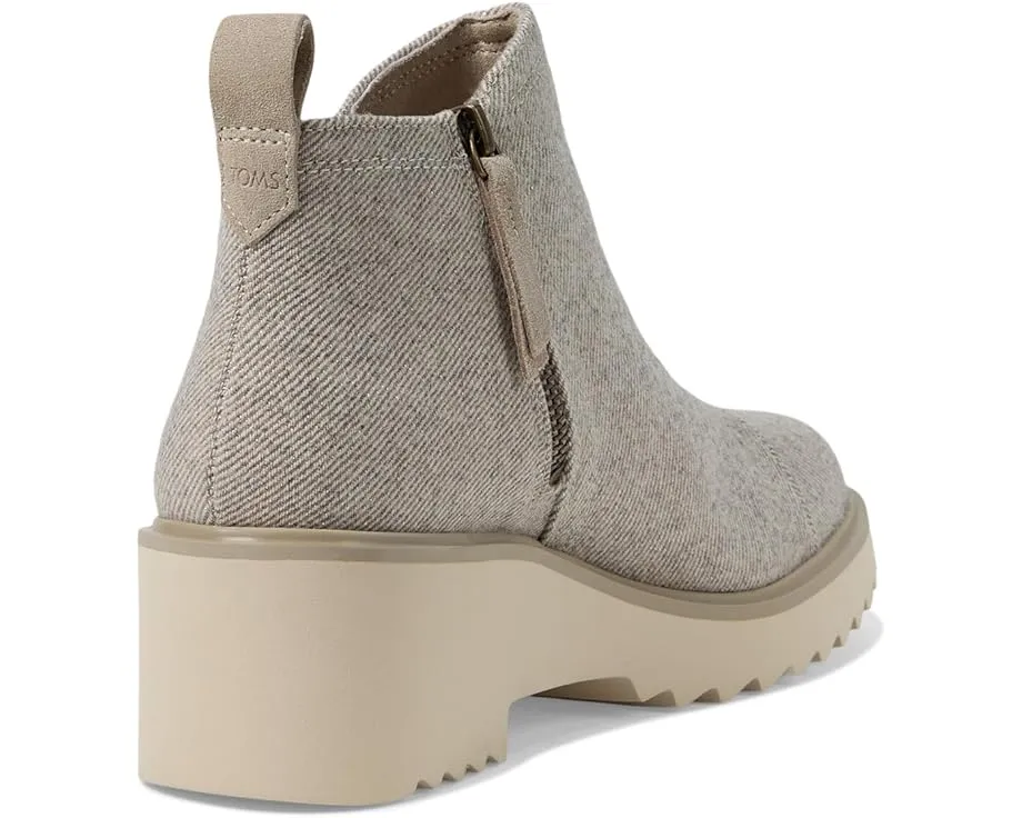 Ботинки TOMS Maude на платформе из замши с боковой молнией